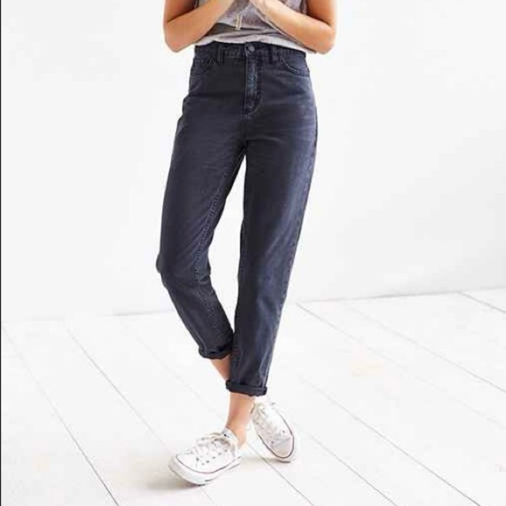 Urban Outfitters BDG Faded Black Mom High Rise Jeans size 25